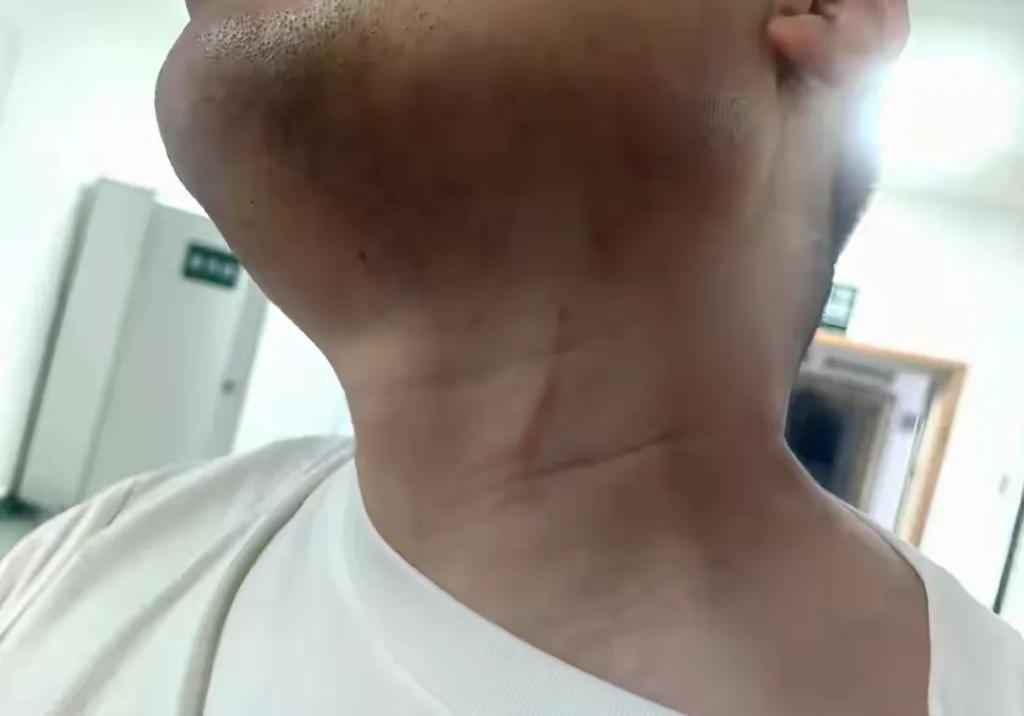 湖北，一男子在路口发现一辆违停的商务车后，出于好意拿起手机拍摄车牌号码，准备举报
