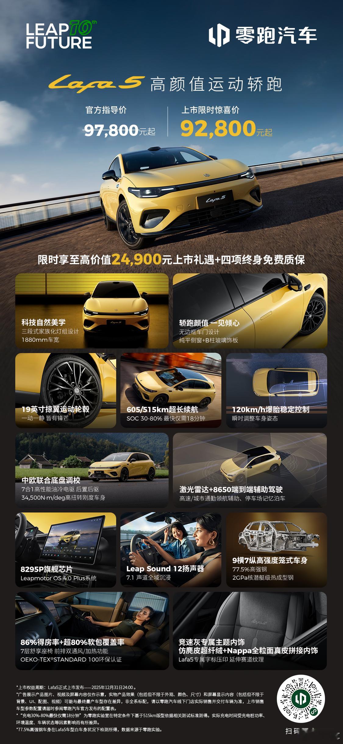 92800元起步的零跑Lafa5进入了一个有一定差异化的市场。之前两厢掀背车，要