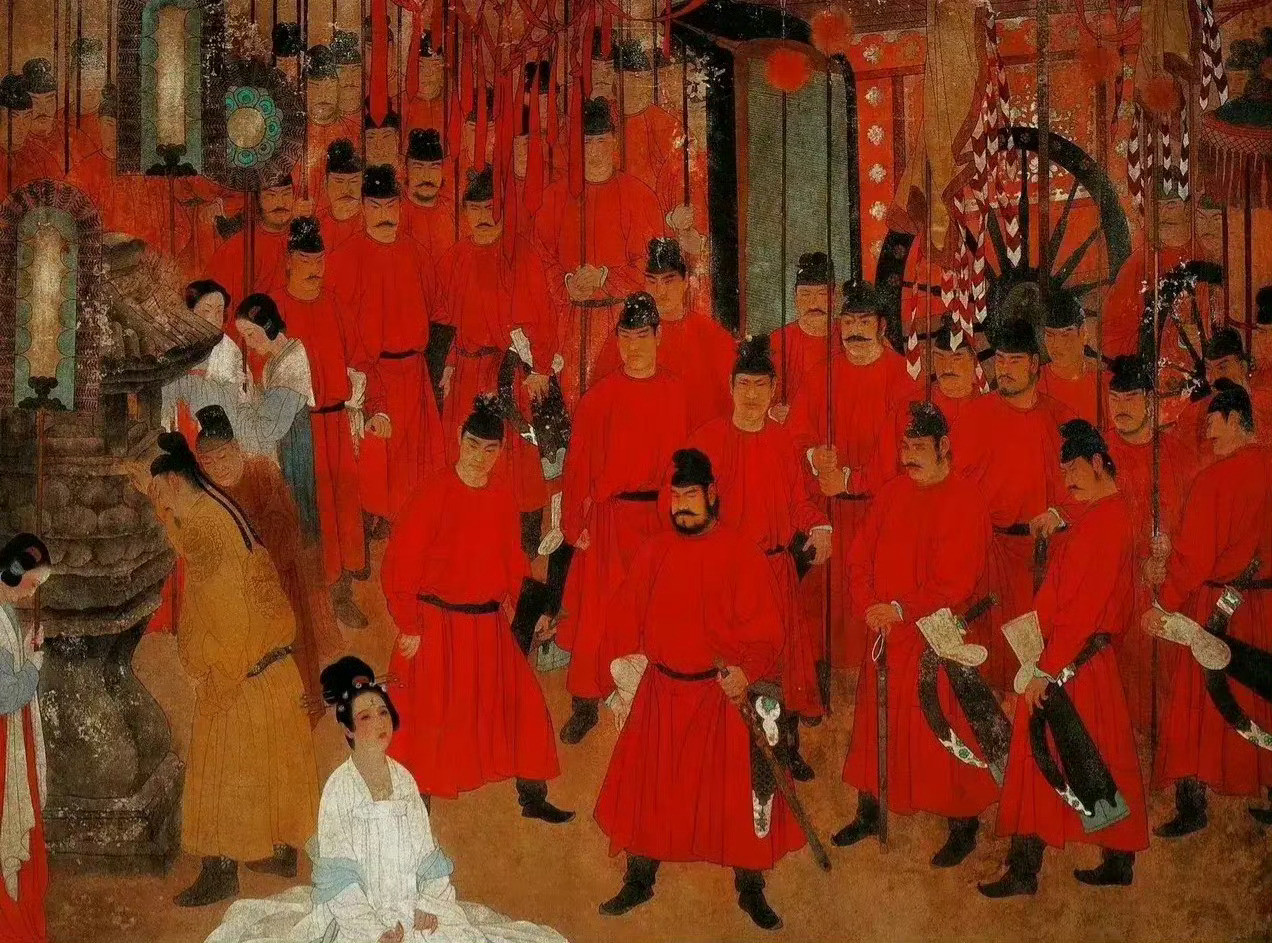 两幅画，同一个历史事件。