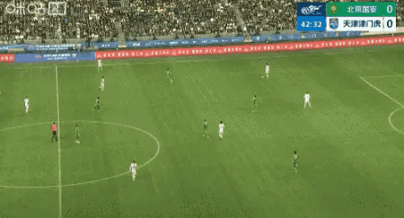 这个球不越位?拉莫斯送大礼，谢蒂内单刀直入，天津津门虎1-0北京国安！中超联赛