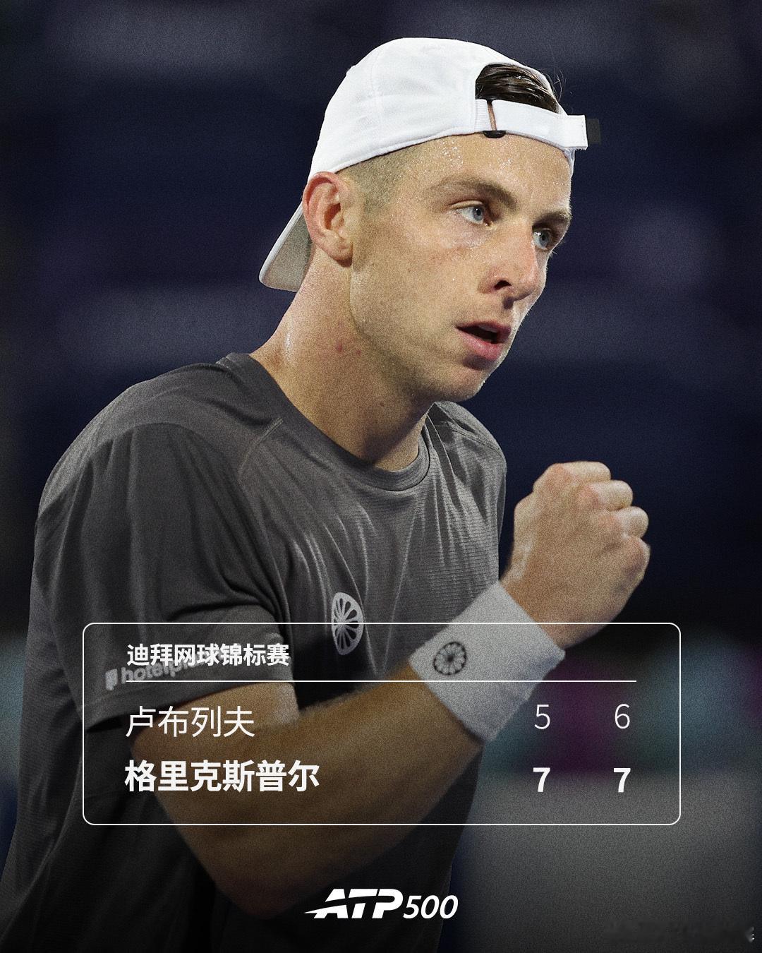 塔伦继续前进👊ATP500迪拜网球锦标赛半决赛，格里克斯普尔在第二盘抢七挽救