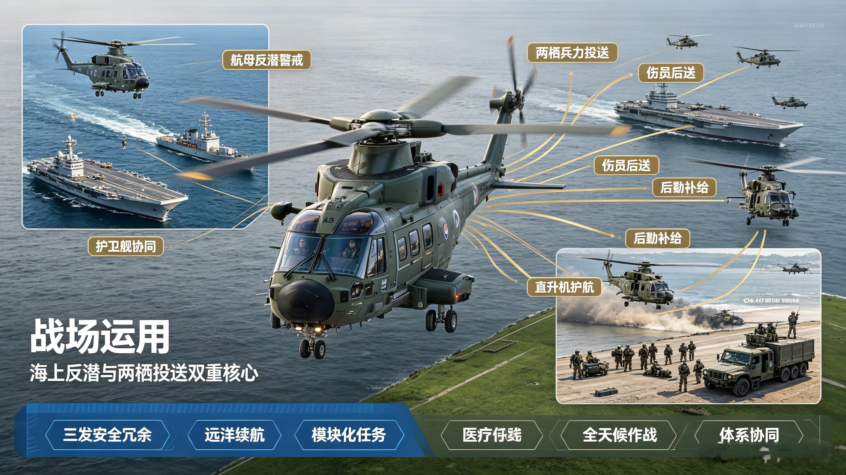 每天认识一件兵器——AW101“灰背隼”多用途直升机今天聊聊英国皇家海军和陆军突