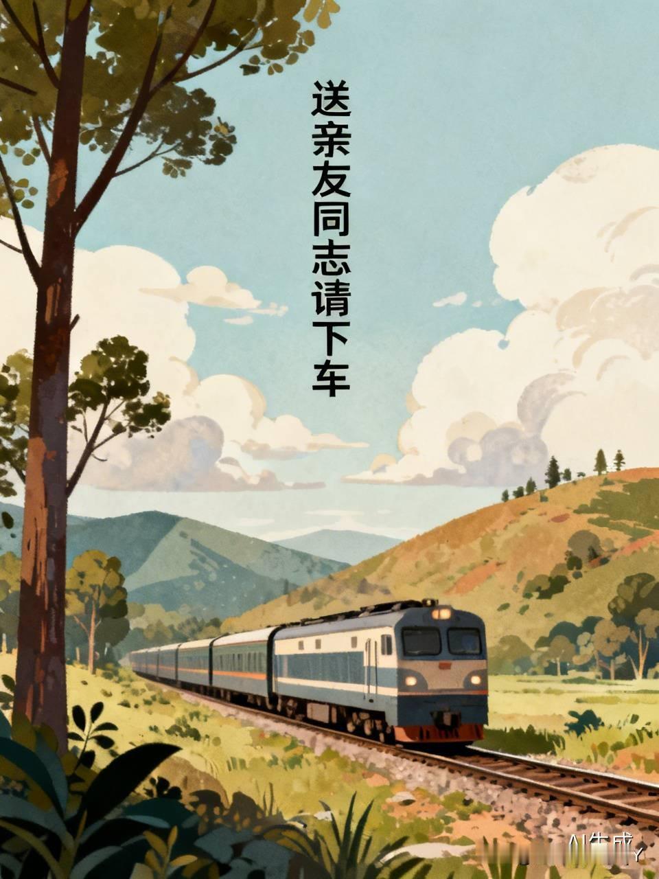 有一个老大爷坐火车，临发车前就听喇叭里喊他的名字。他就去问乘务员，为什么不让我上