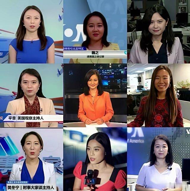 这是《某国zhi音》中文网的主要编辑和主持人的阵容，几乎全都是华裔女性，简称“全