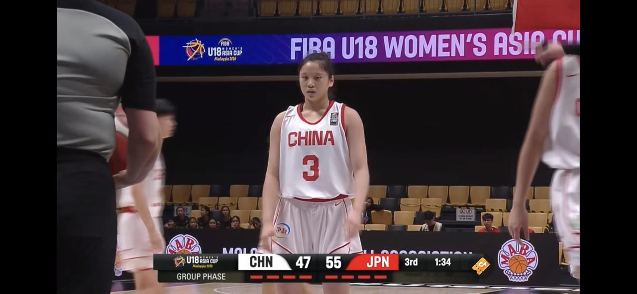 李沅珊刚刚的表现，是否让这两天说她的人后悔？目前中国U18女篮和日本队的亚洲
