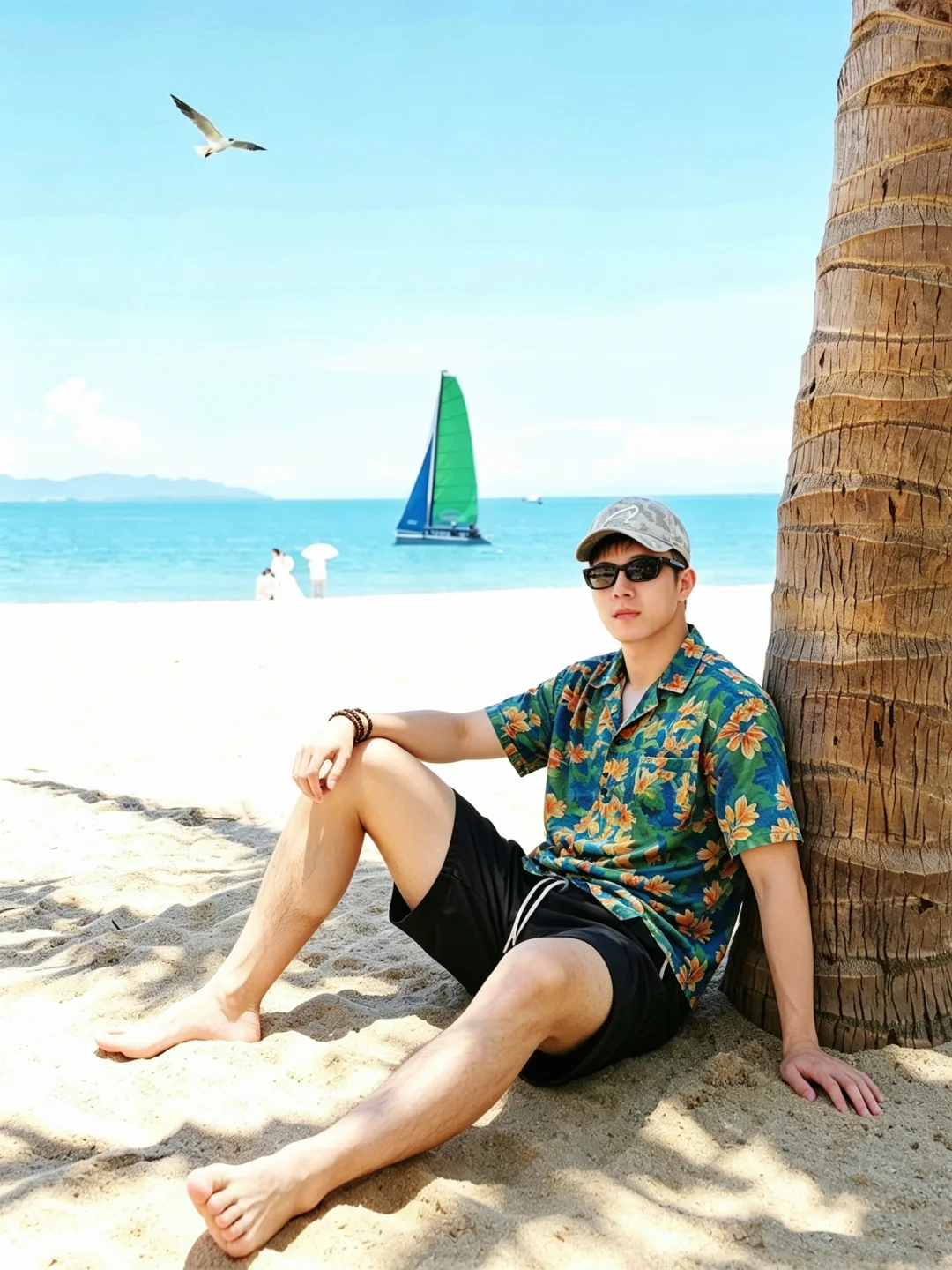 阳光☀️沙滩🏖海浪🌊没有仙人掌～缺你