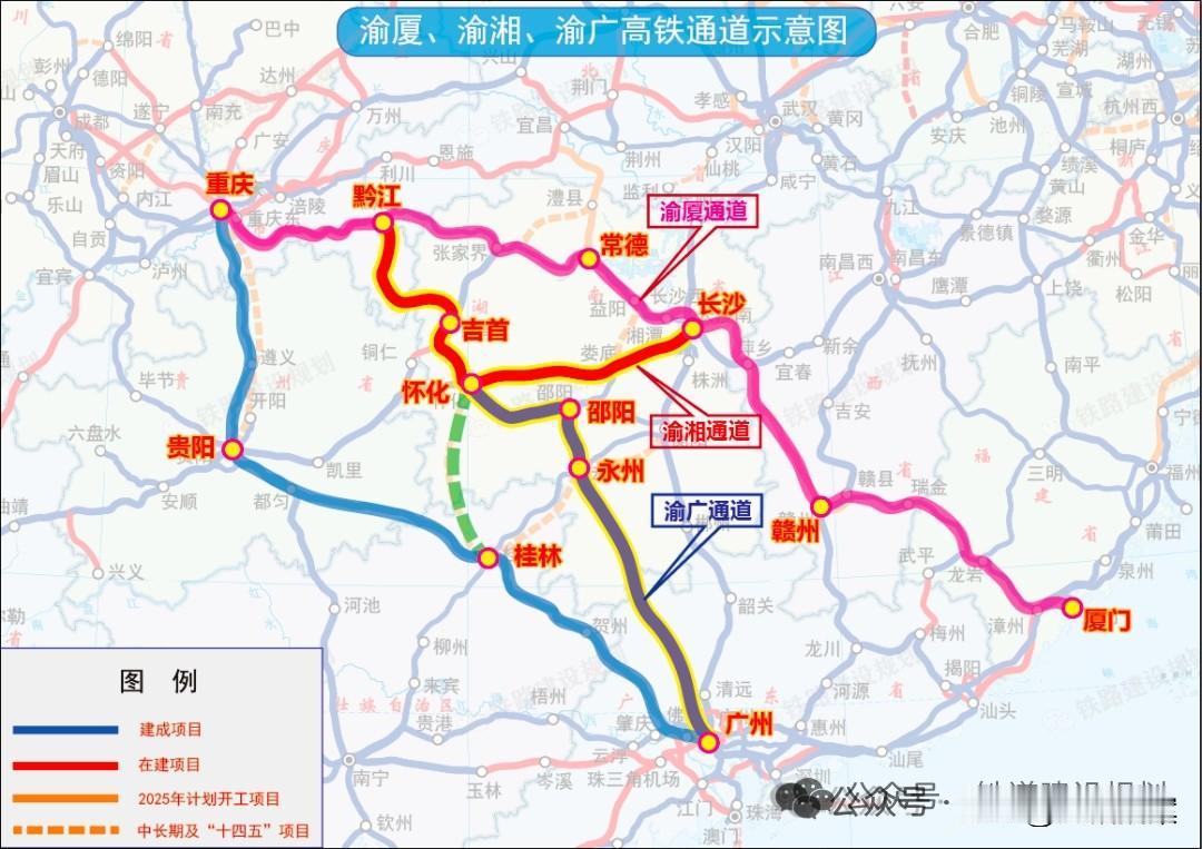 重庆黔江至湖南吉首的黔吉高铁，可研终于批复。年内开工已经没有悬念了，这是湖南今年