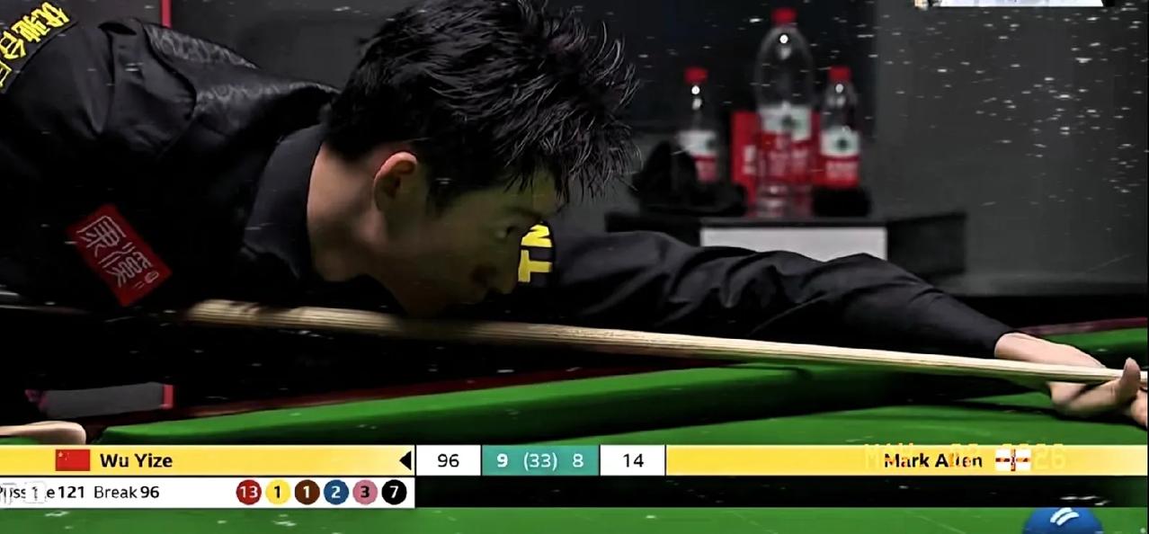 吴宜泽3-1领先第三阶段上半场:第18局，吴宜泽又单杆破百114分，114-1