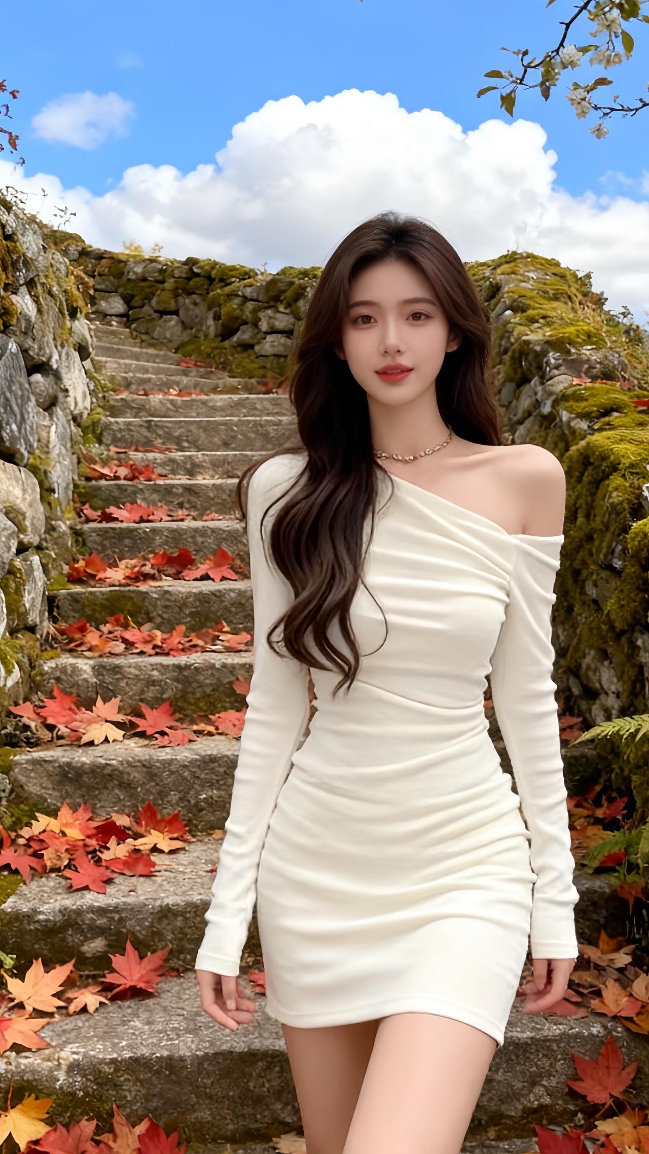 出游穿搭衣服穿搭高级穿搭美不美你说了算白色连衣裙