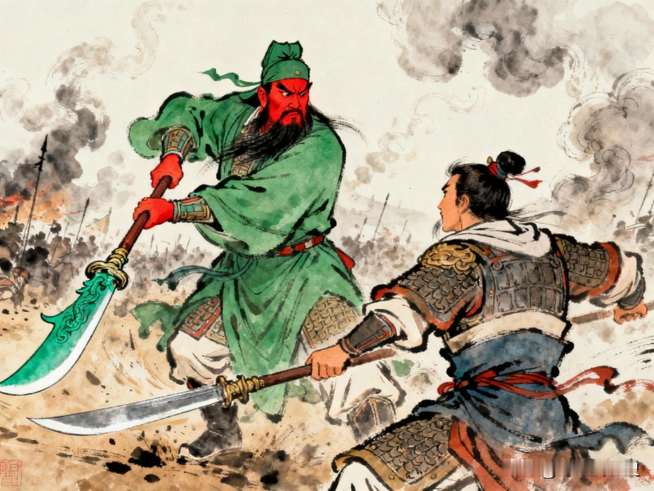 在《三国演义》的武力体系中，这个问题需从三个层面探讨：单挑战绩、状态对比与文学逻