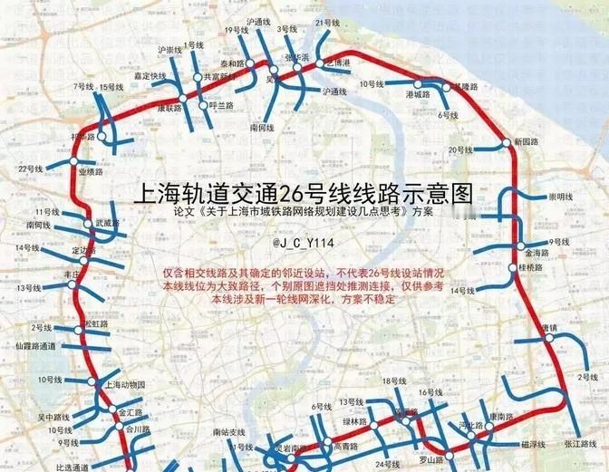 上海即将启动一项重大交通项目：全长约78公里的地铁26号线计划于2024年年底动