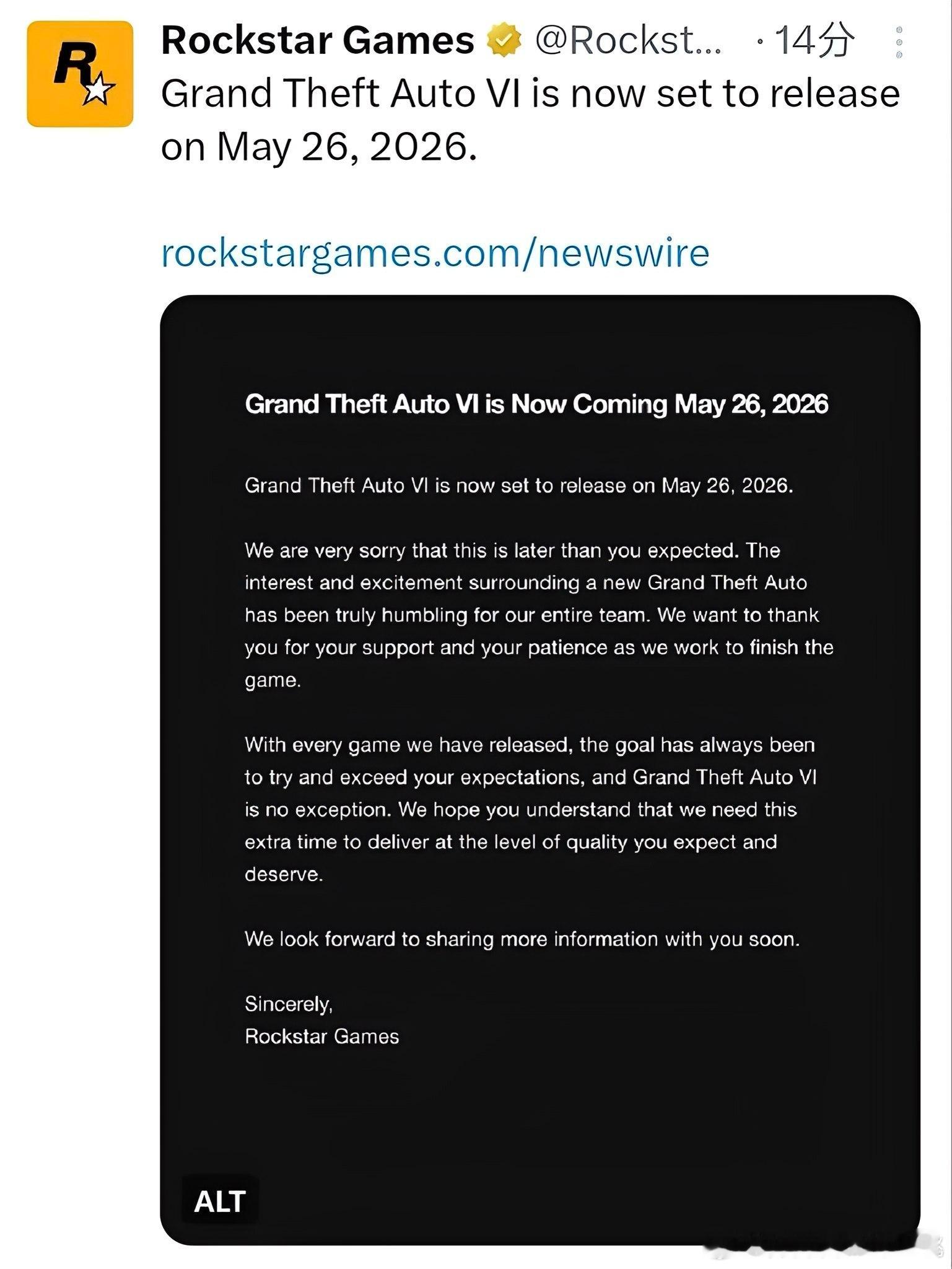 上个月玩家群里一老哥为了要在今年第一时间畅快游玩《GTA6》专门把主机从PS5