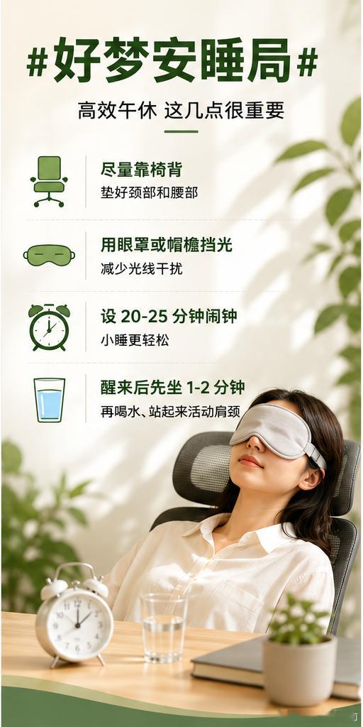 午睡睡错了反而越睡越累好梦安睡局有没有体面一点的午休方式午睡本来是给身体“充个