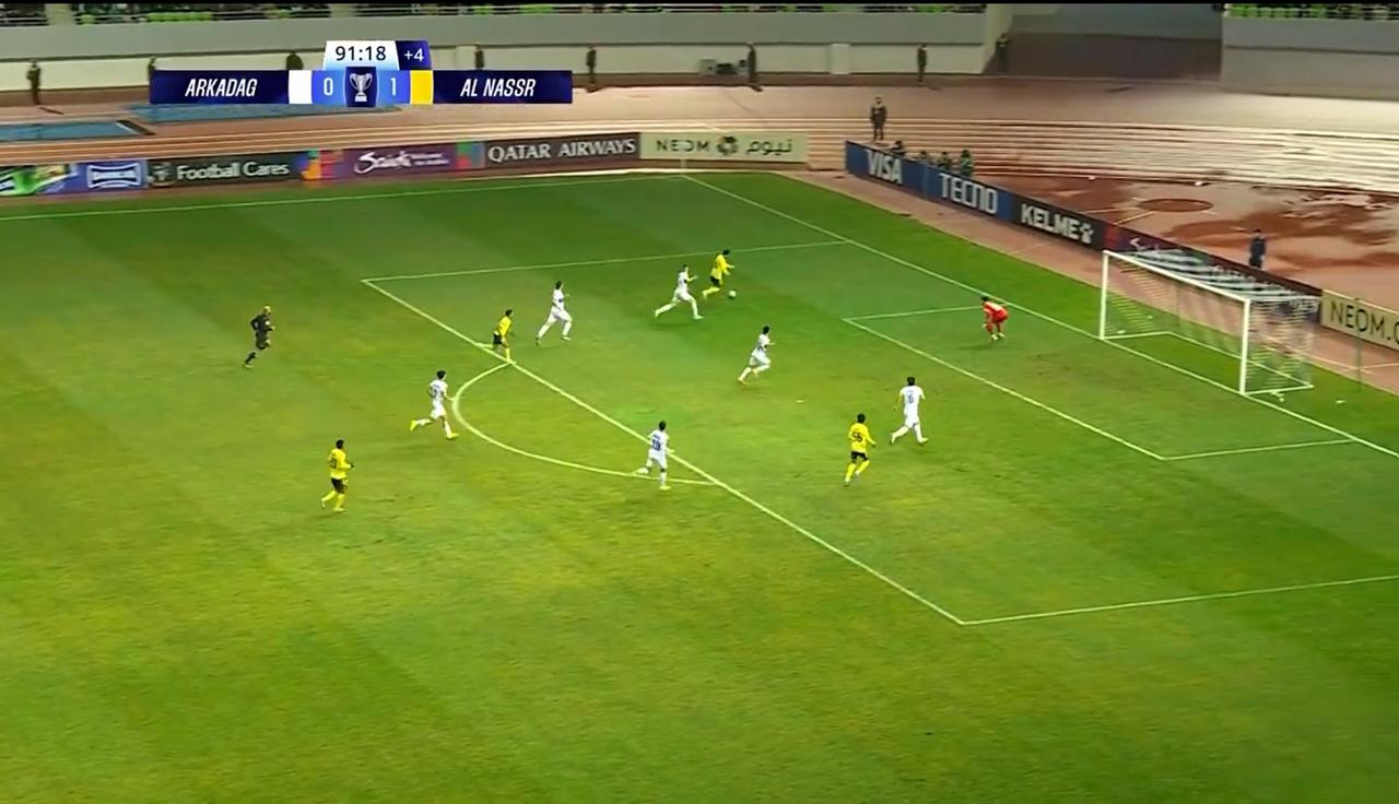 C罗连续三场缺席，利雅得胜利1-0战胜阿尔卡达格，取得各项赛事七连胜，哈姆丹首秀