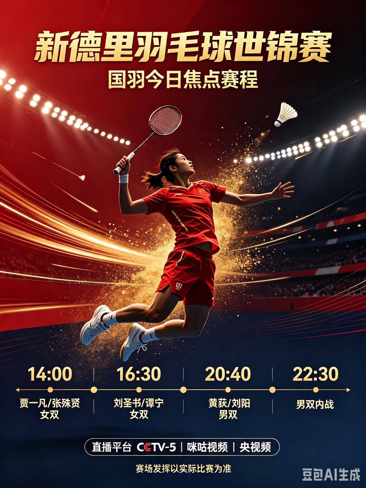 新德里世锦赛！男单遇重创，今日国羽赛程出炉!昨日新德里世锦赛开赛，国羽取