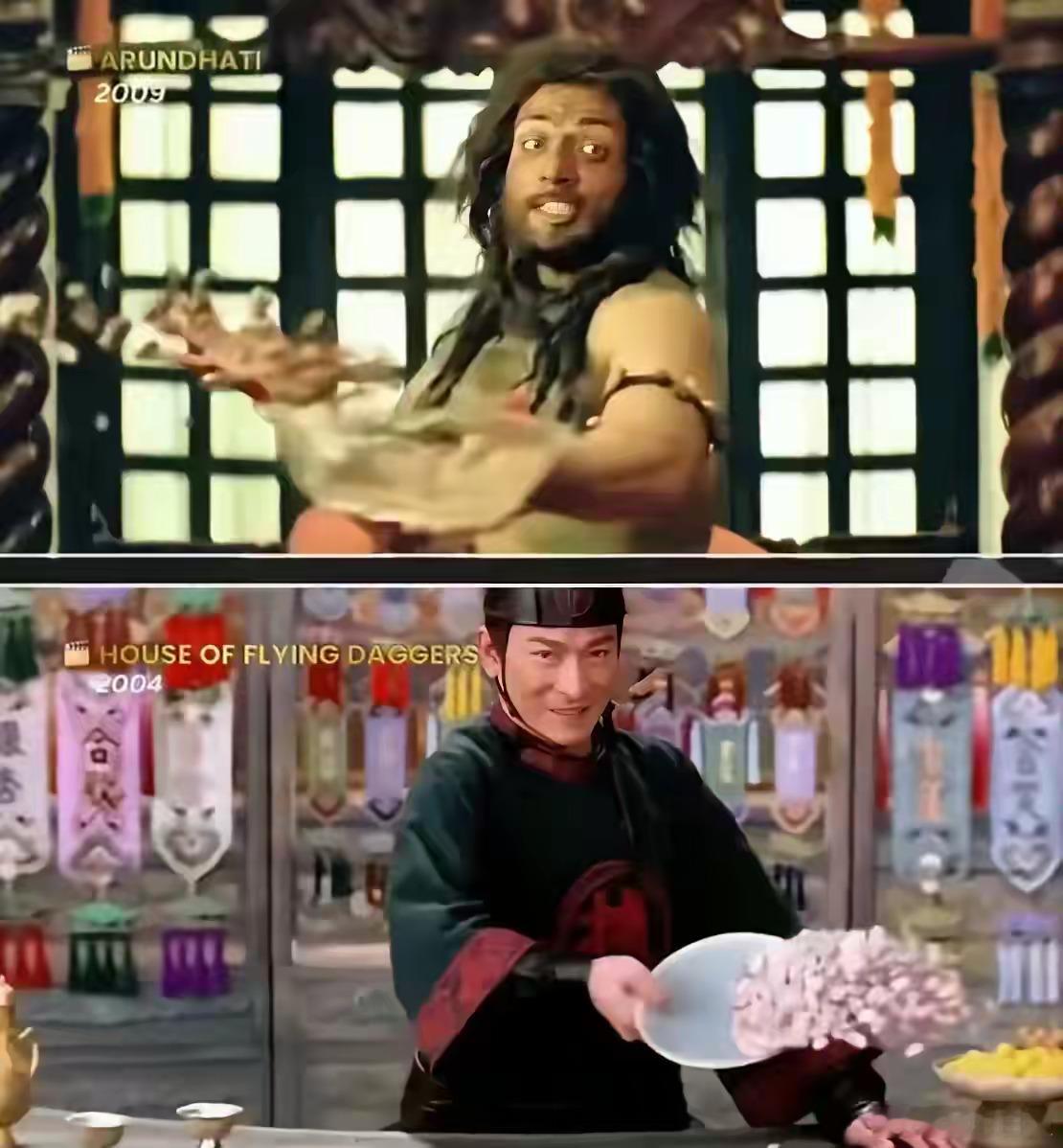 印度影片《Arundhati》曾创造4.3亿卢比的高票房，有网友指出其中的经典环