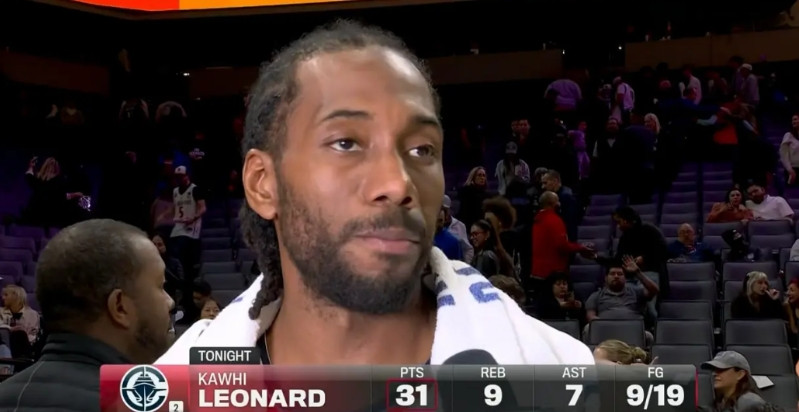 快船巨星伦纳德终于证明了自己的带队能力！在今天快船客场以114：111险胜国王的