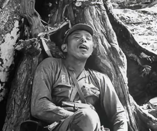 1943年3月，海南五指山地区，一日本兵失足掉下山崖，没有摔死，但摔断了腿，当地