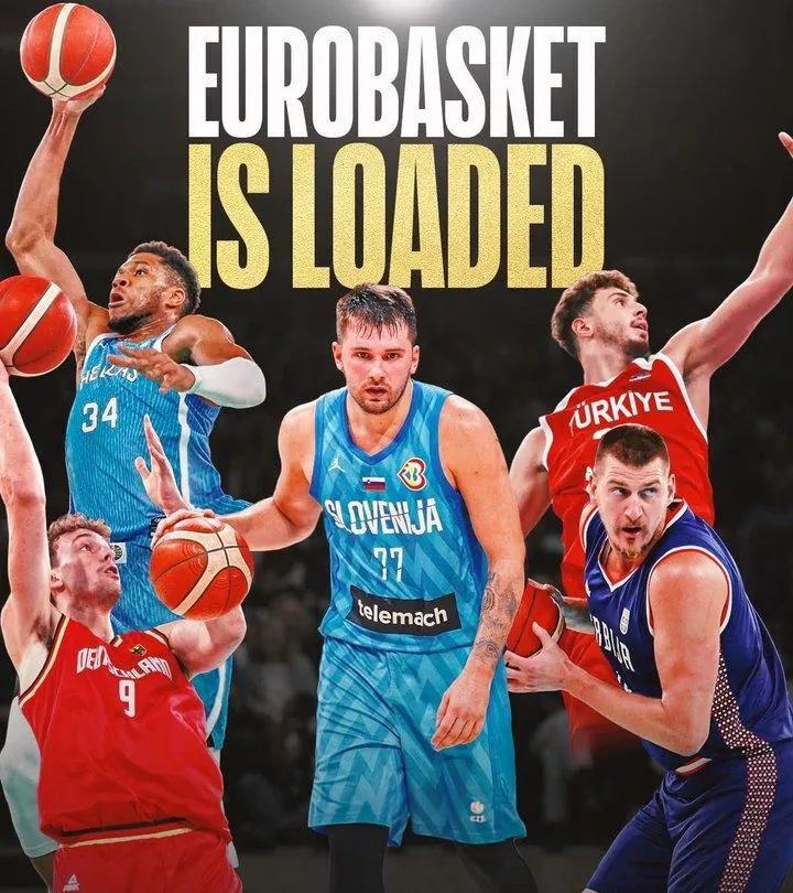 谁能想到，一届欧锦赛上能有三名NBA前五的超级巨星登场！约基奇、字母哥可以说是
