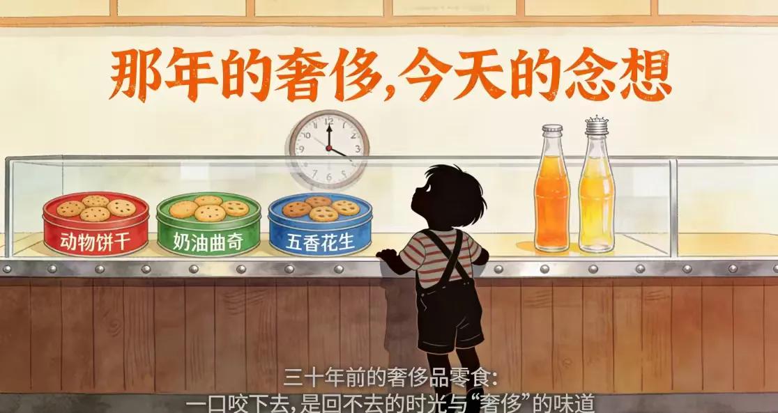 三十年前的奢侈品零食：一口咬下去，是回不去的时光与“奢侈”的味道一个印着外国