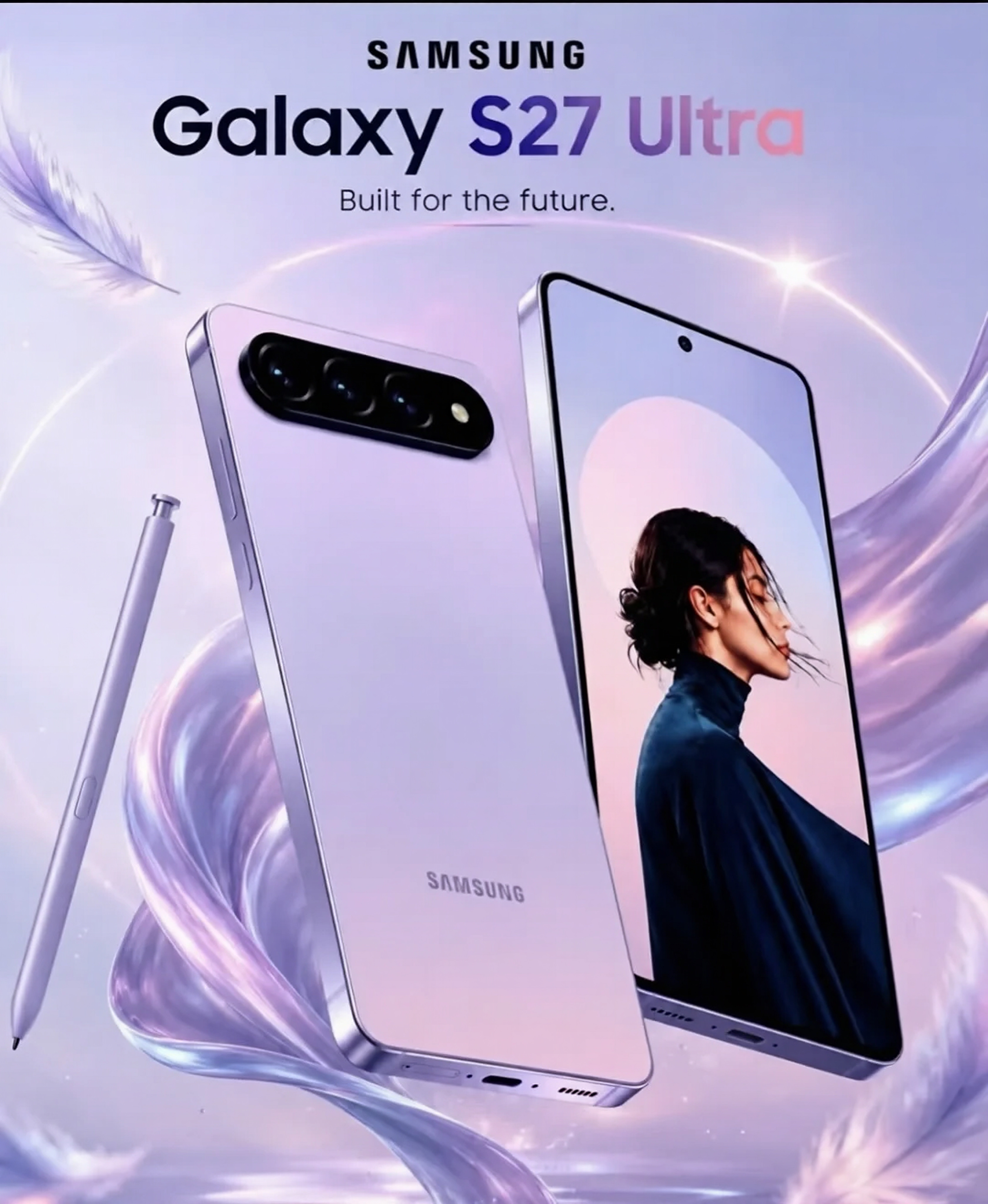 三星S27Ultra外观爆料速览网传三星S27Ultra主打实用直屏设计，6.9