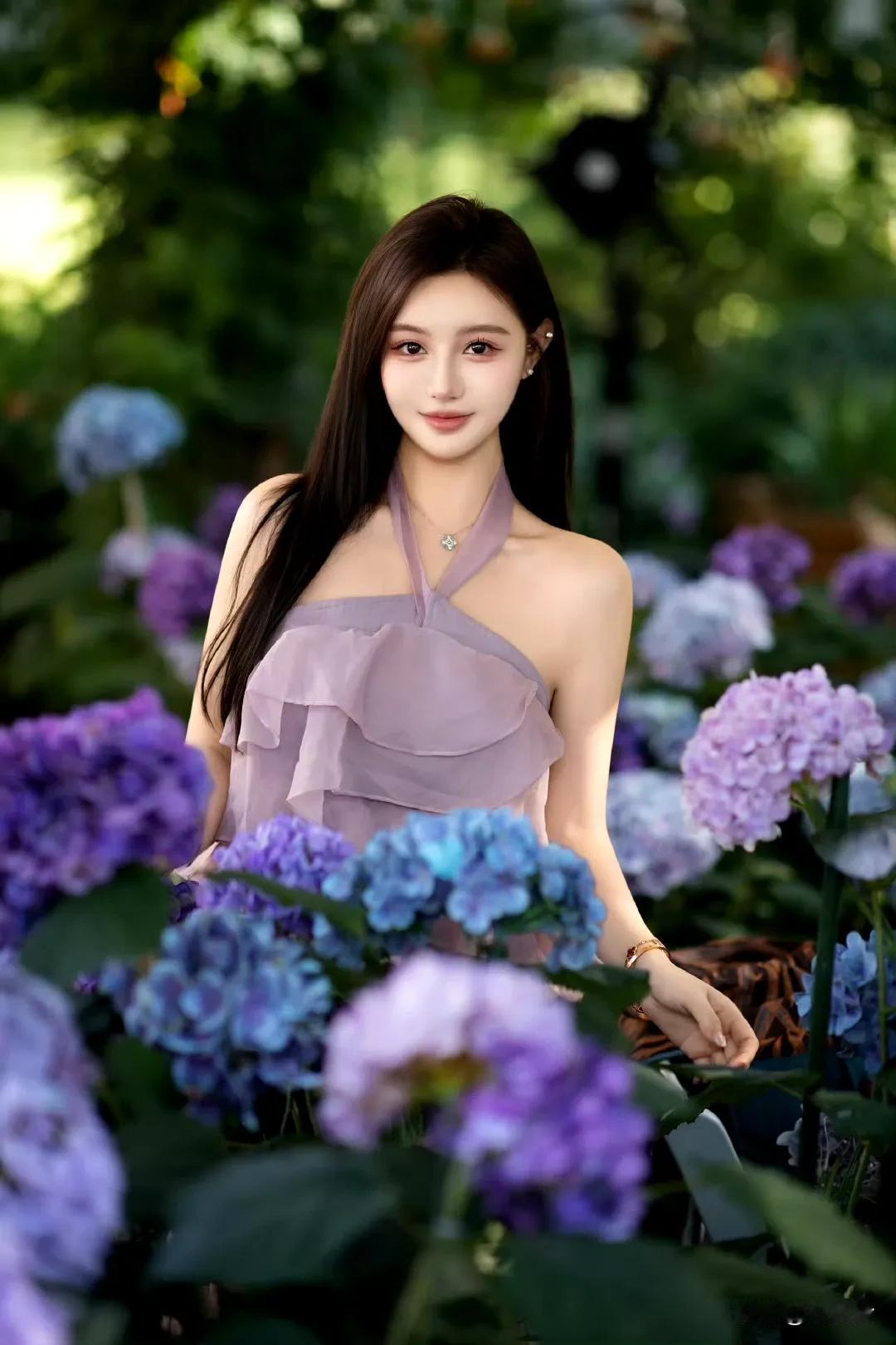 八月里的绣球花，记忆里的无尽夏。