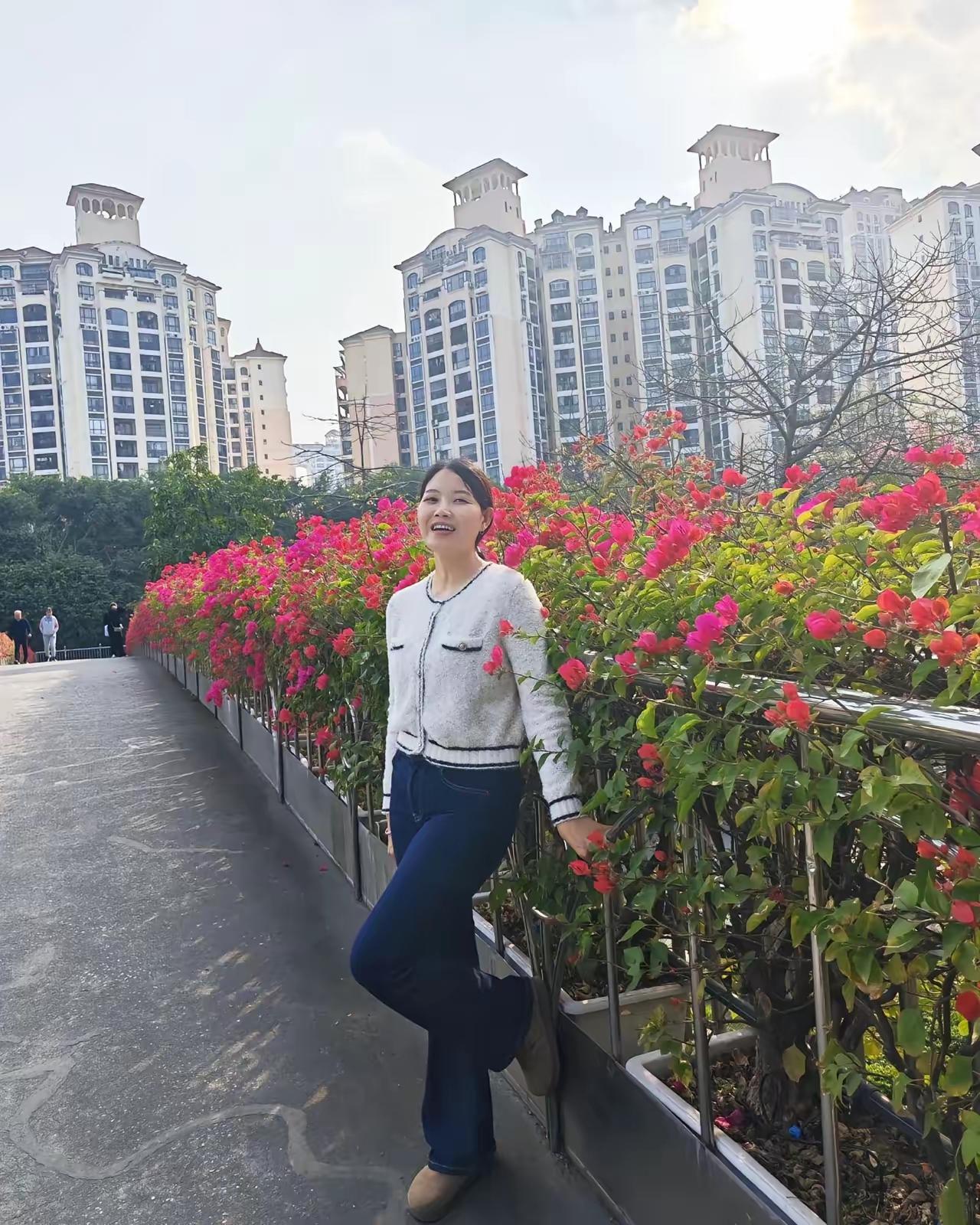 南方的冬天随处可见的花海，北方确大雪纷飞。