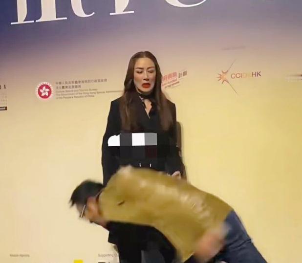 70岁任达华红毯惊险一幕！踉跄跪地惊呆全场，妻子反应引热议！就在昨天，老戏骨