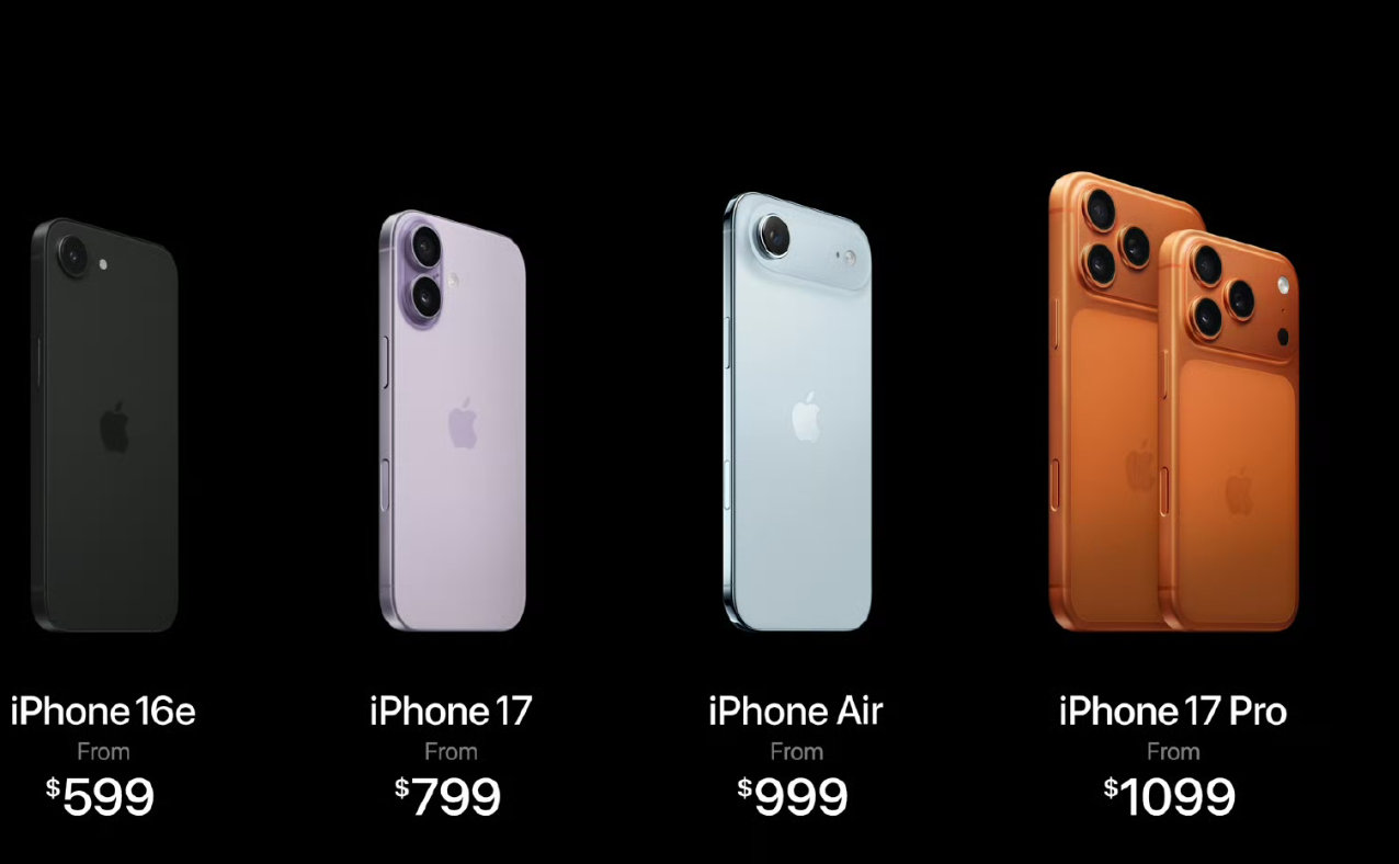 iPhone17系列价格5999起，这次标准版是最值得购买的标准版未来也是出货最