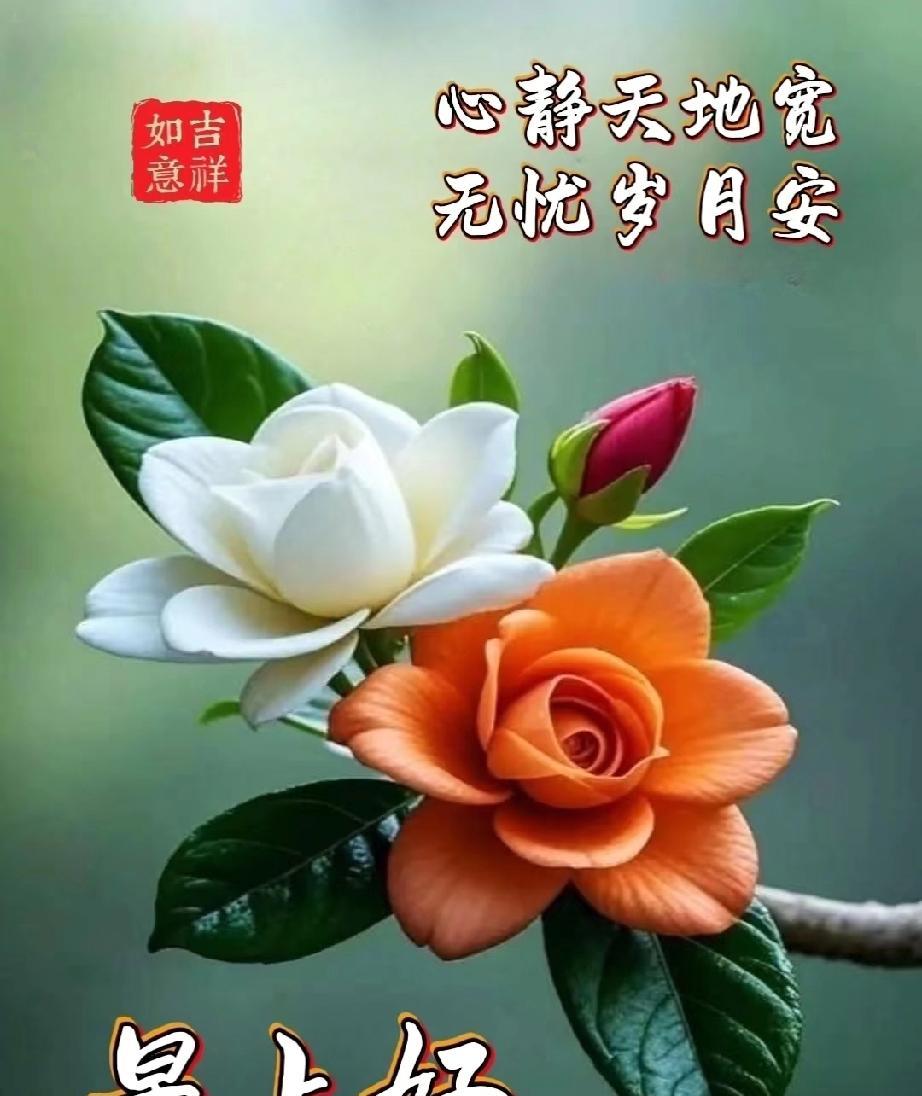 [玫瑰]早上好[玫瑰]心静天地宽，无忧岁月安。快乐让我们永远烂灿，健康让我