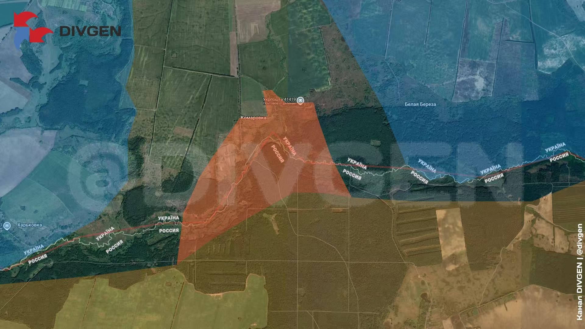 苏梅方向，北部集群估计觉得太冷了，在这里热了热身，突然从库尔斯克冲过边境，解放