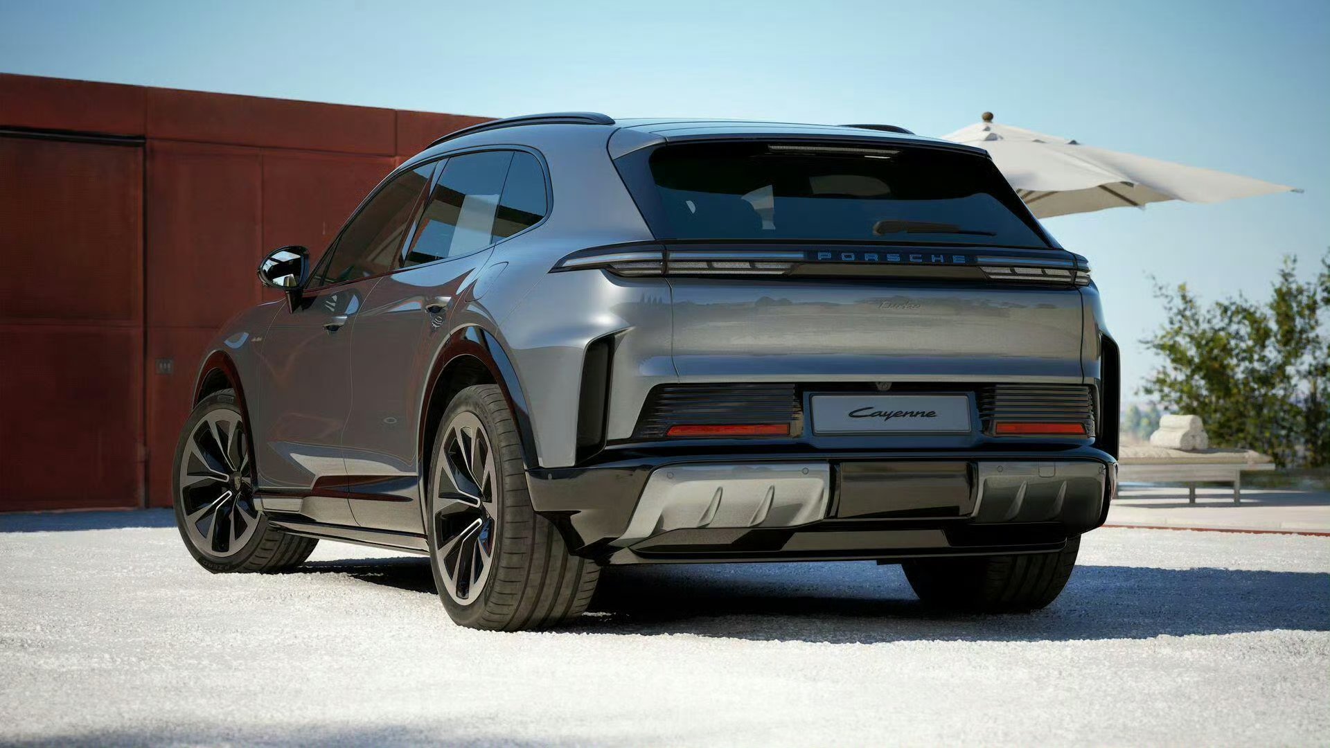 保时捷新卡宴，其实越看越顺眼，一开始我觉得车尾一般般，但看多了还是很帅气的，说实