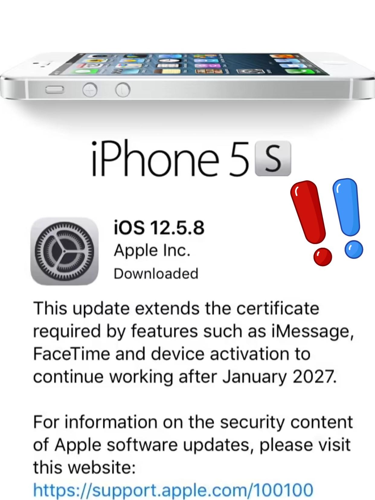 谁能想到，已经发布13年的iPhone5S居然还能在2026年收到苹果的关怀—