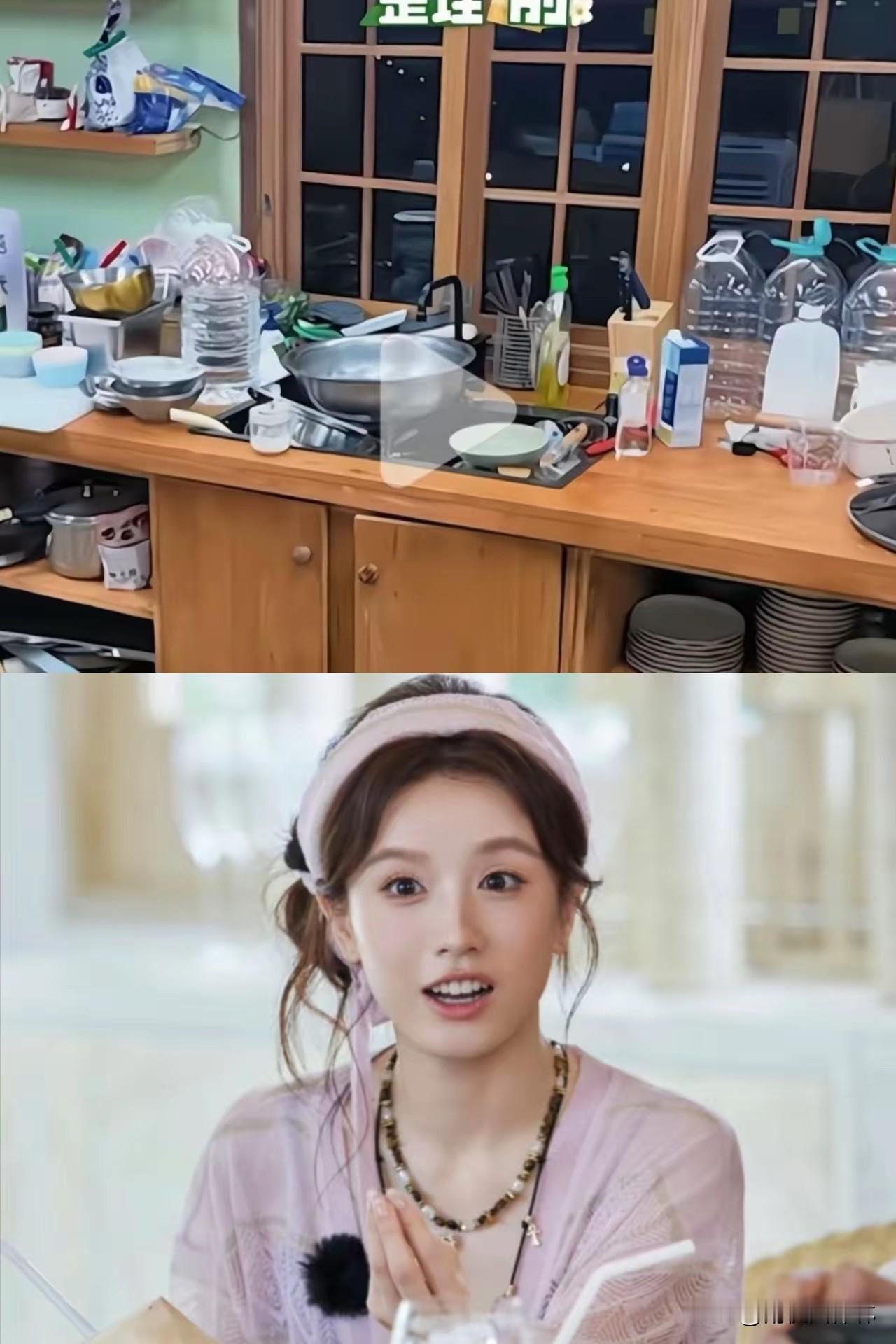你们只看到张雅琪洗碗洗上了热搜，没看到同样熬到凌晨一点半的另外两个人，镜头都被