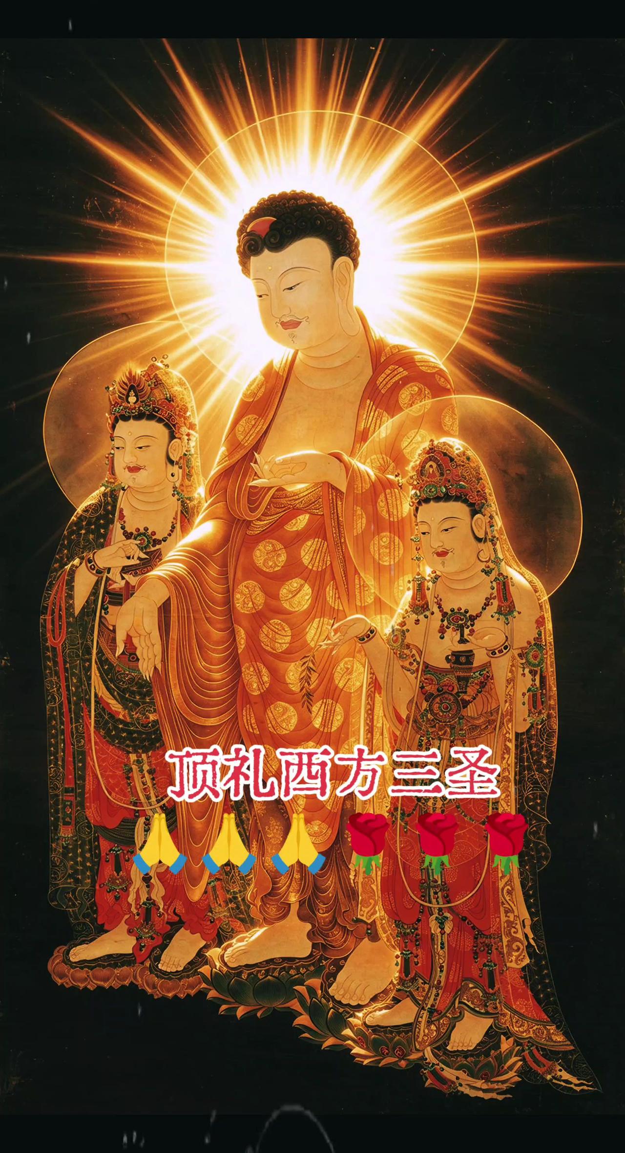南无阿弥陀佛🙏🙏🙏南无观世音菩萨🙏🙏🙏南无大势至菩萨🙏🙏🙏
