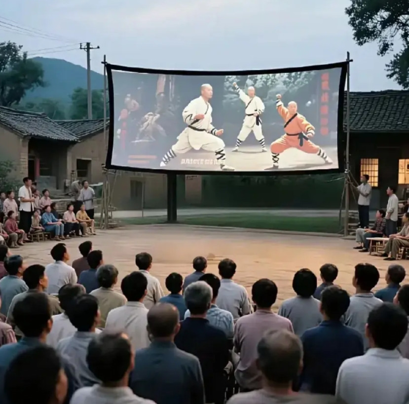 80年代放露天电影的场景，有两处不符合80年代的场景，你能找出来吗