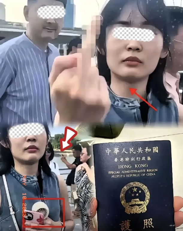 不查不知道！一查才明白！香港一女的对着说中文的游客狂喷“东方大国人滚回去”，