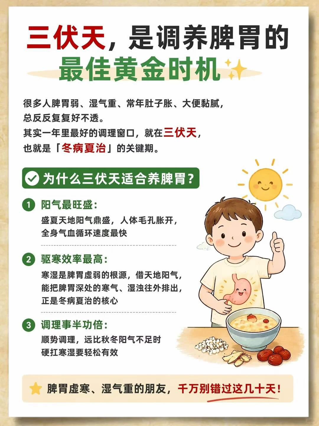 三伏天适合干什么？