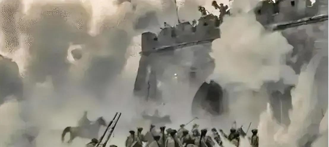1861年，安庆太平军弹尽粮绝，士兵食用草根充饥，面黄肌瘦。大将张朝爵的屋顶，却