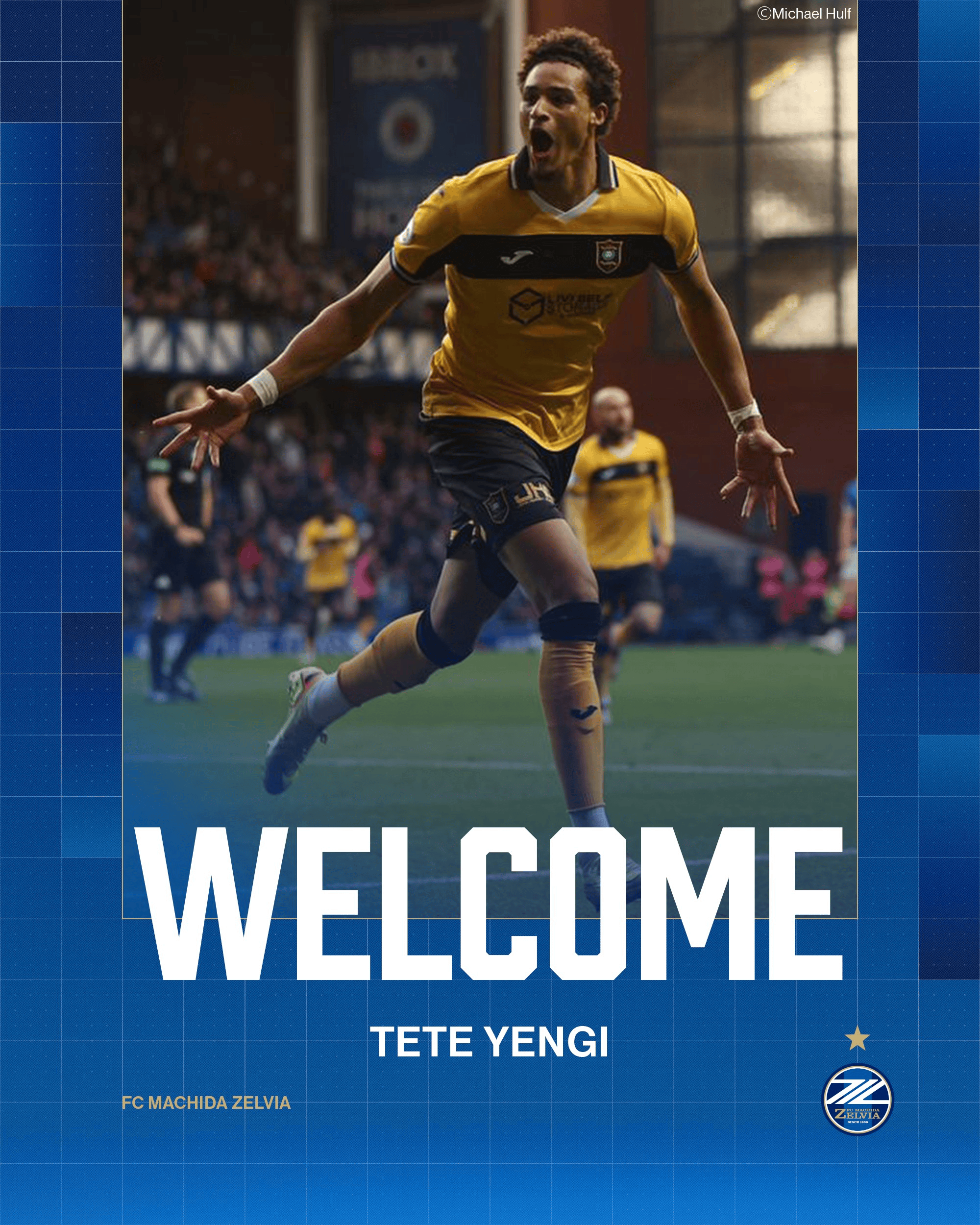 两周后战申花, 官方: 町田泽维亚签下苏超197cm高中锋延吉