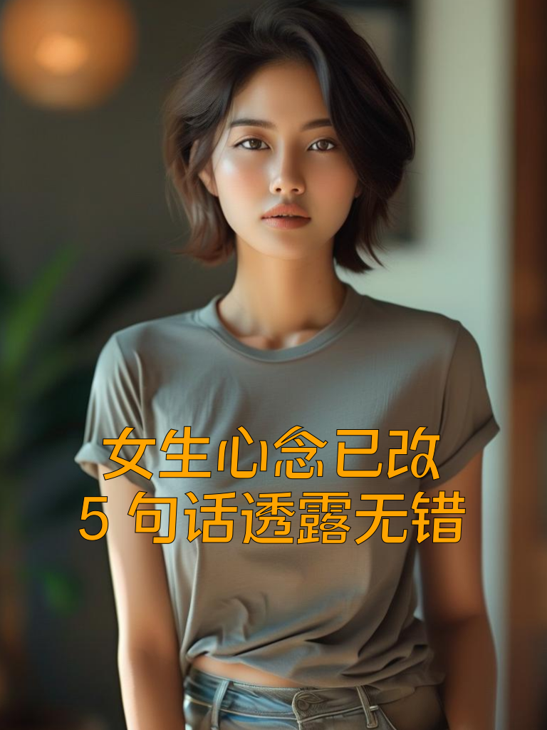 女生心念已改，5句话透露无错