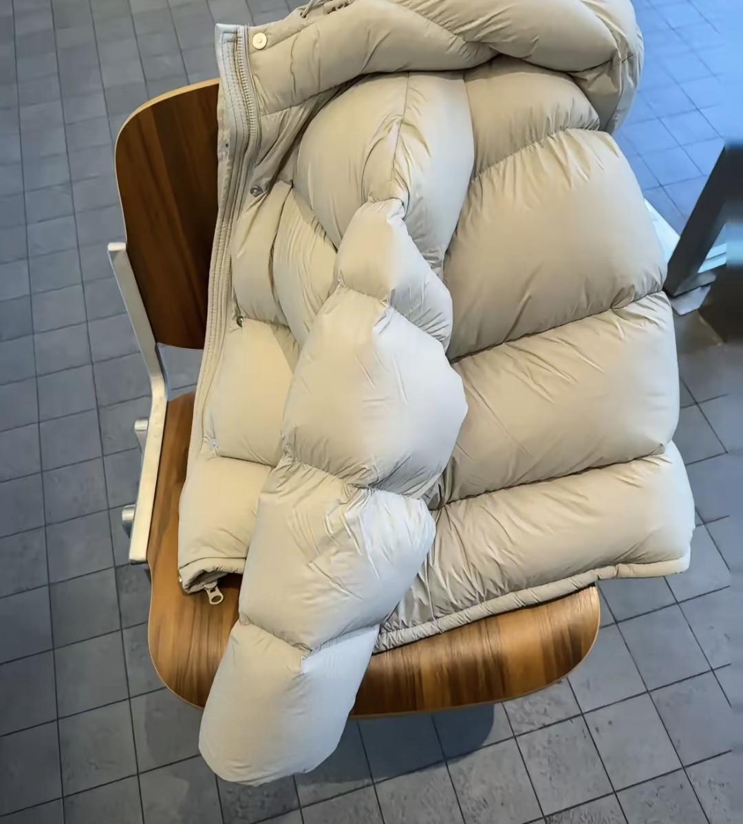 我们办公室有个大姐，真有意思。每到冬天她必买新羽绒服，从不例外。去年是深bro