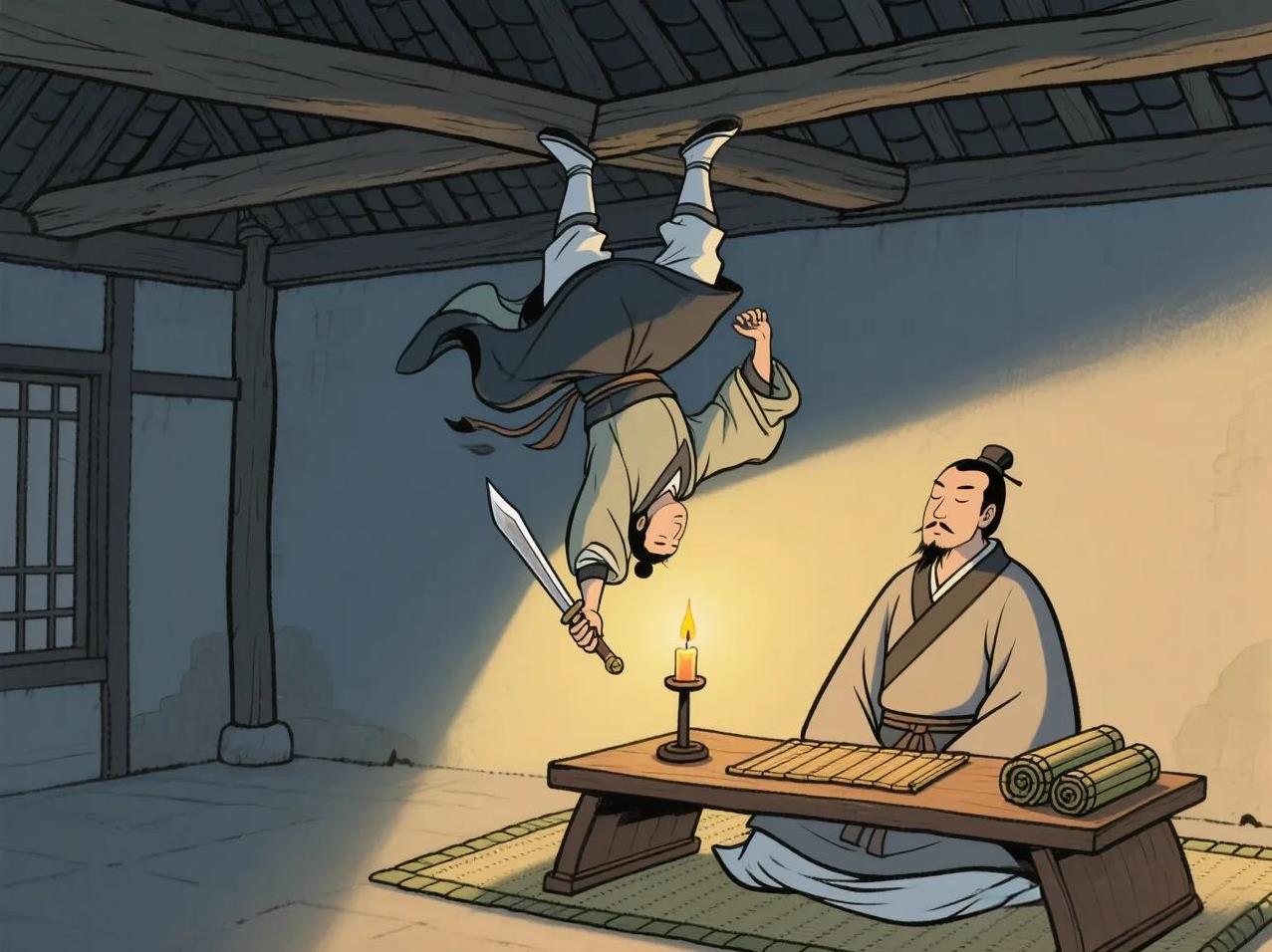 晋灵公是个昏君，大臣赵盾经常劝谏。劝多了，晋灵公起了杀心，派了一个叫鉏麑的刺客去