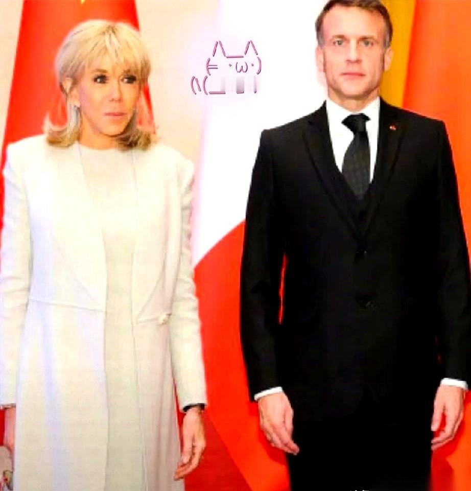 马克龙估计都气笑了。老子辛辛苦苦跑来中国谈几百亿的大生意，结果全世界的镜头，都怼