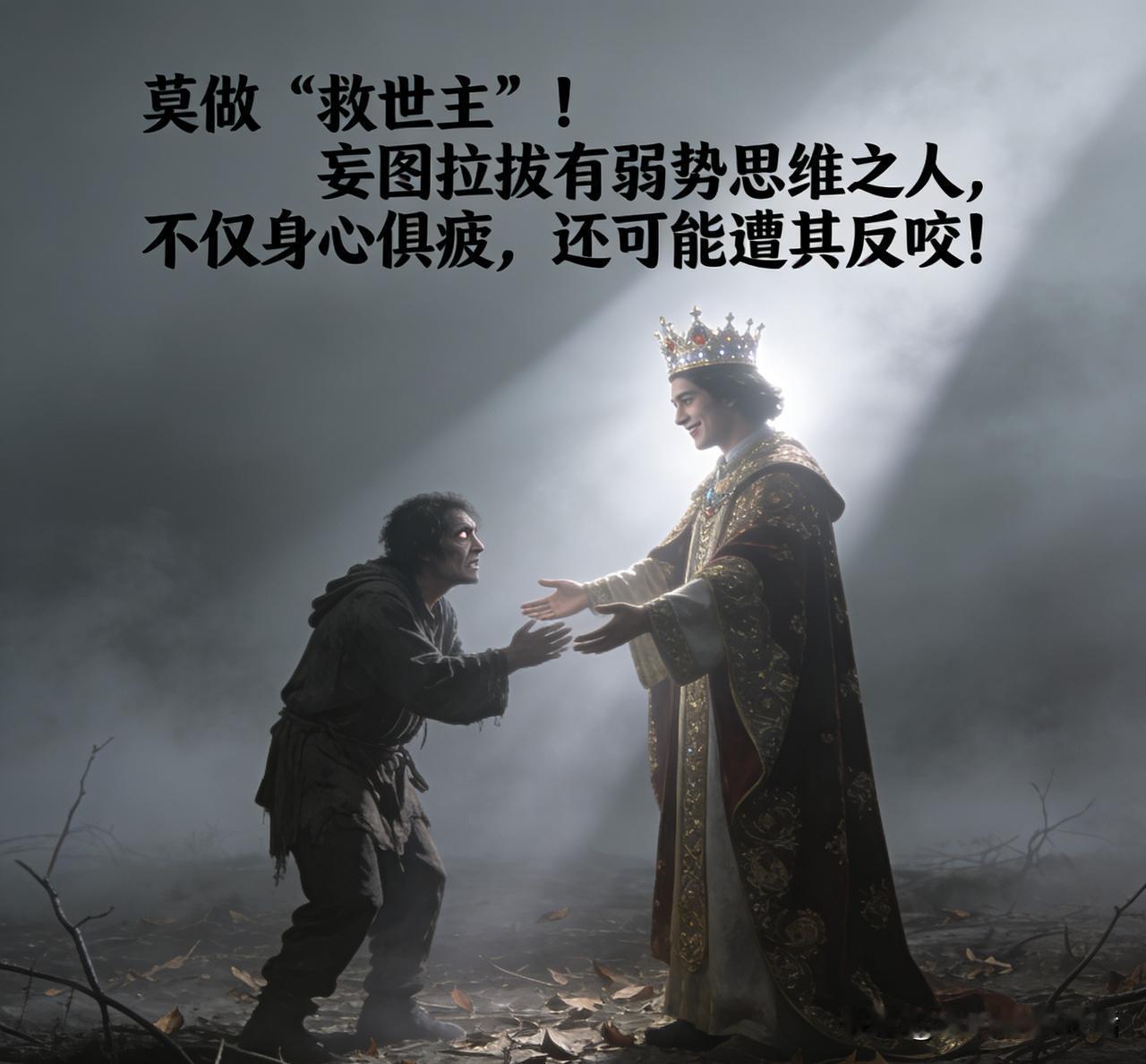 莫做“救世主”！妄图拉拔有弱势思维之人，不仅身心俱疲，还可能遭其反咬！