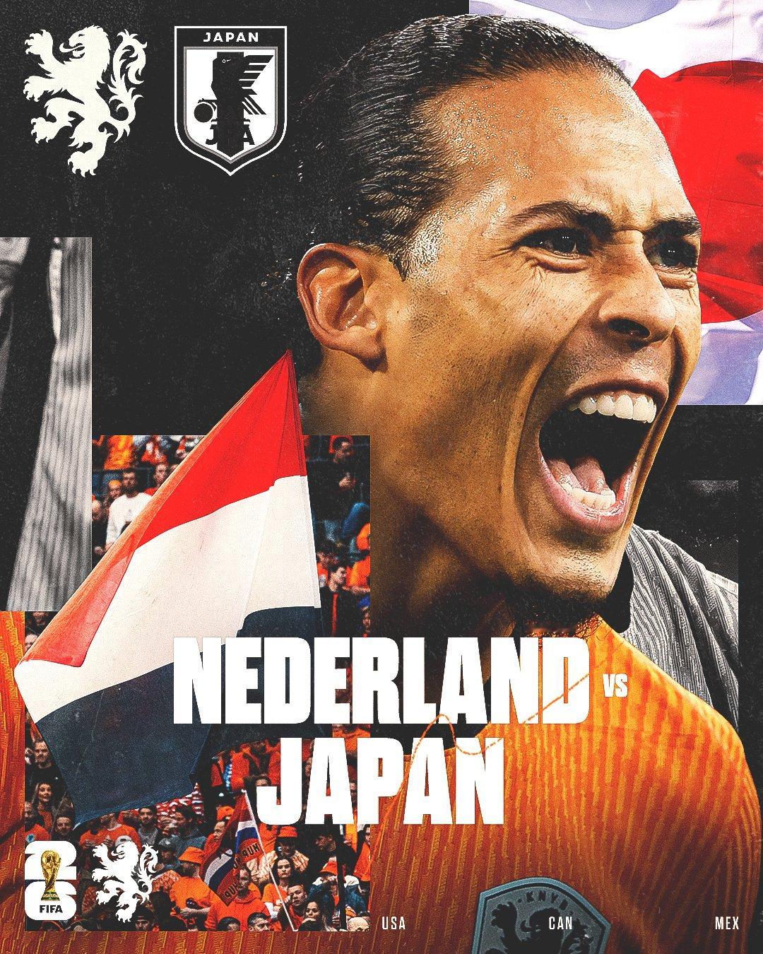 日本荷兰同组2026美加墨世界杯抽签，日本荷兰同处E组。