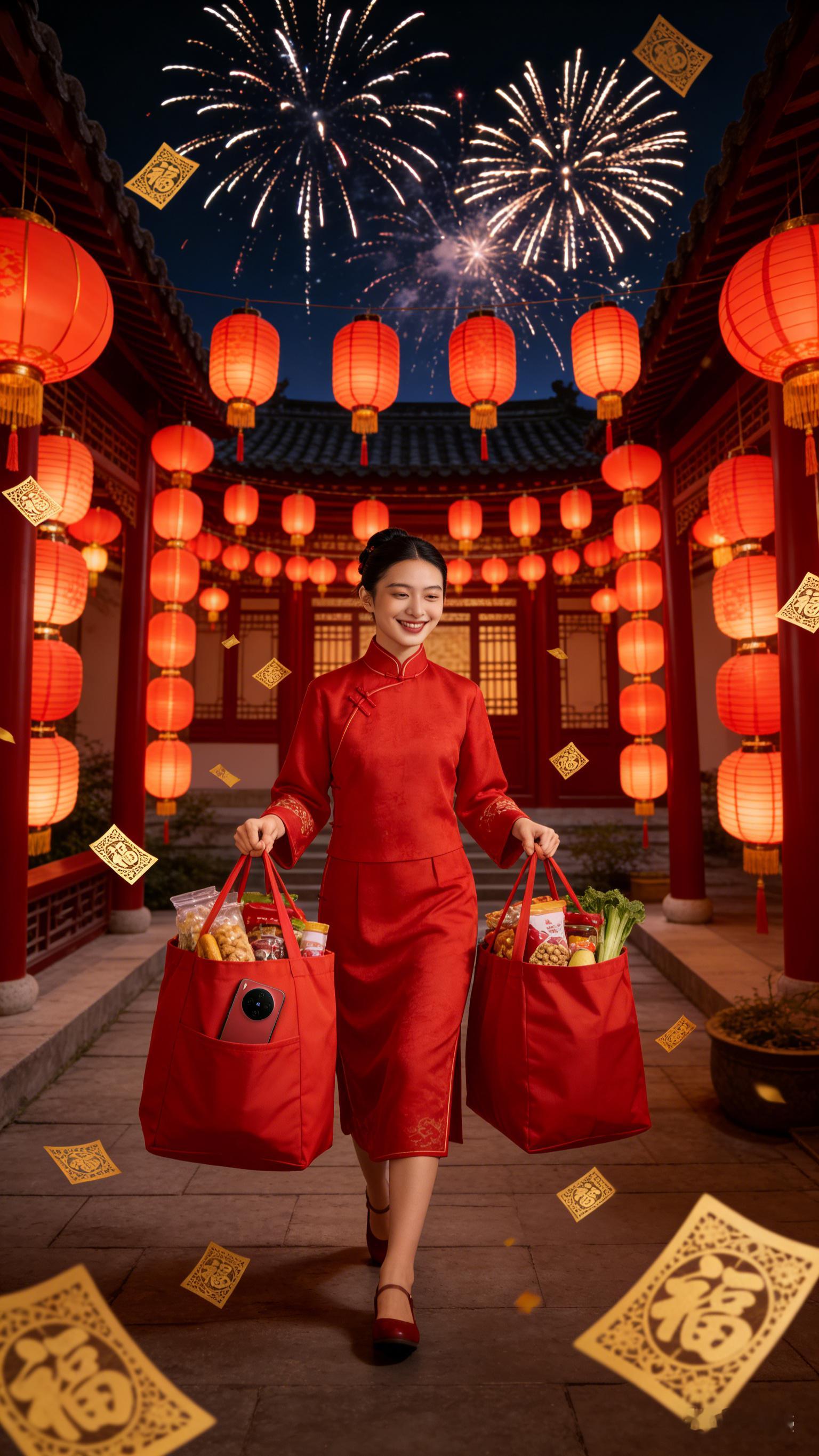 vivoX300好运红配色和春节适配度100%！“好”景配新春，全家天天乐呵呵