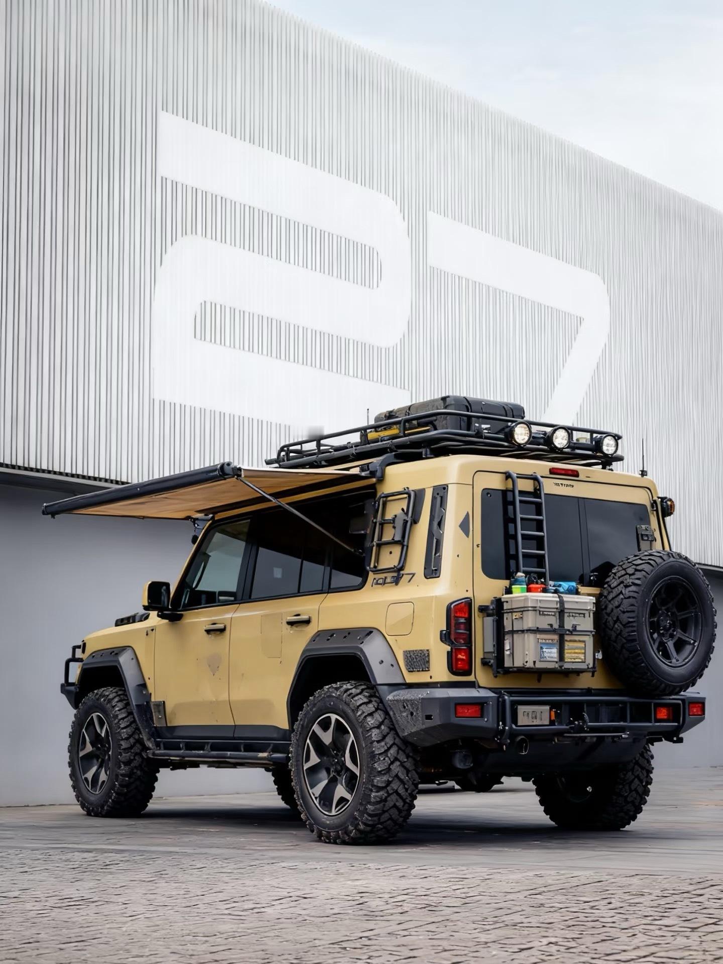 iCARV27目前的一个改装AI参考图，必须往硬派外观上走，也必须得配我啊，不