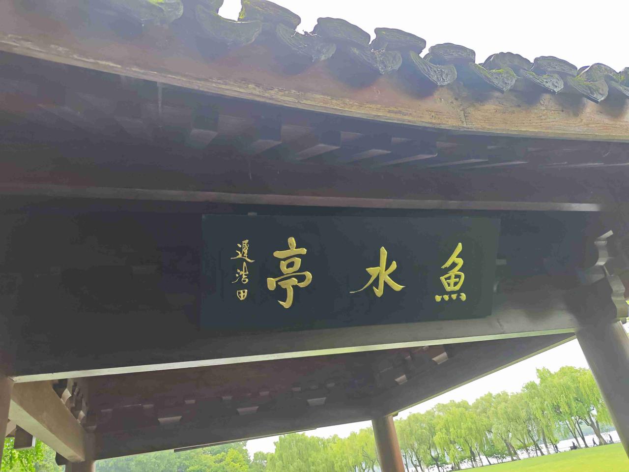 我的今日状态：😁轻松愉快我这里的天气：☀️晴天杭州西湖十大景色之一的柳浪