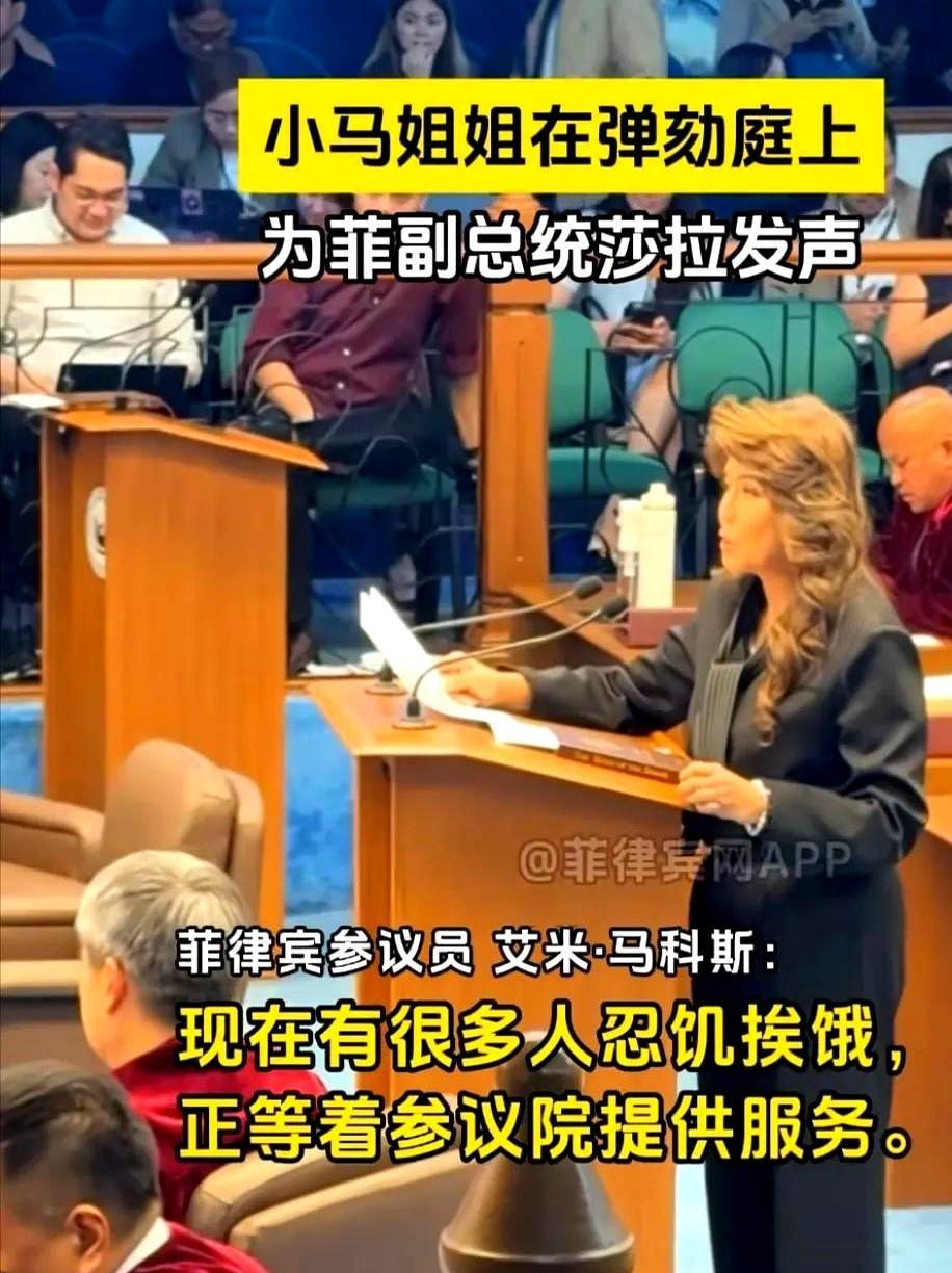 小马科斯姐姐艾米在弹劾庭上为莎拉发声，一针见血指出发起弹劾之人的目的，她说，这样